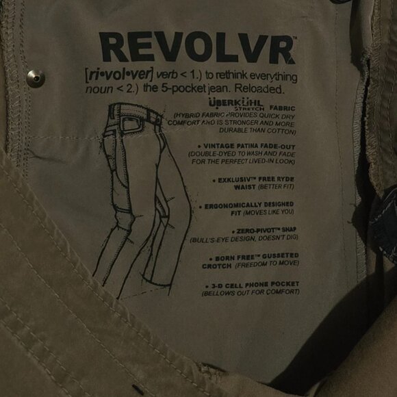 Kuhl Revolvr Pants #5232 - Khaki Brown (Brown) - Sz 36x32* - Picture 5 of 7